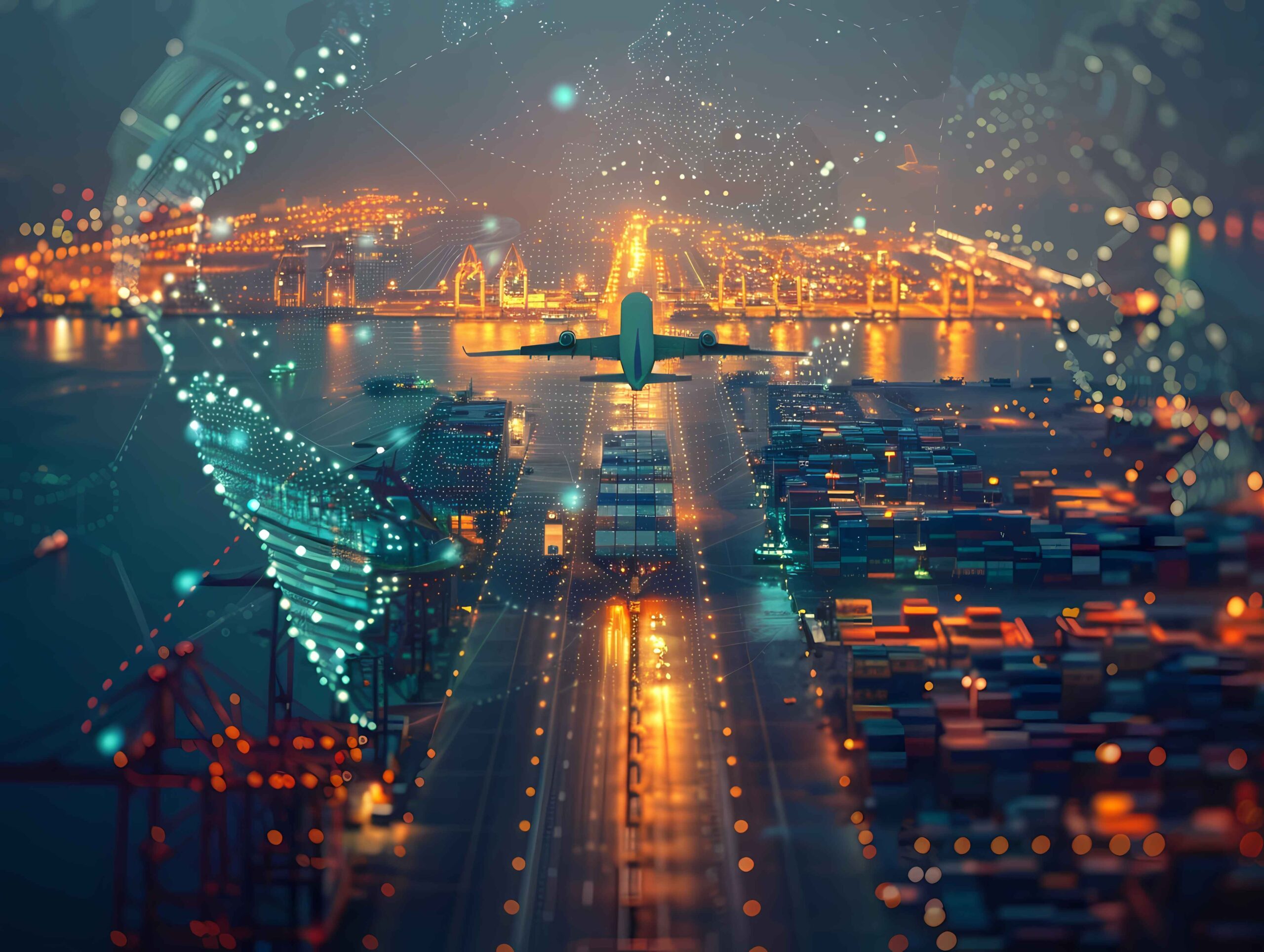 Logistics Means Transport Together With Technological Futuristic Holograms 11zon Scaled